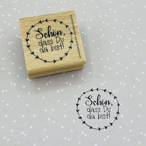 Stempel Leuk dat je hier bent