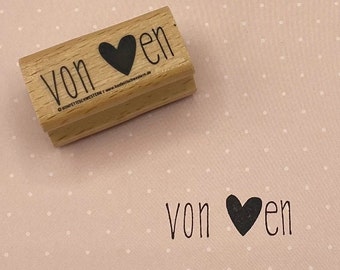 Stempel "von Herzen"