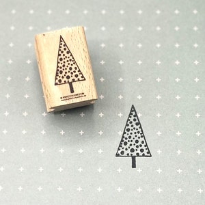 Timbro albero di Natale, albero di Natale, abete, punteggiato