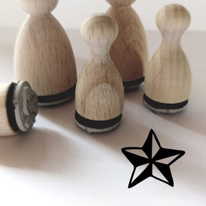 Stempel ster voor Kerstmis, kaarten, cadeaulabels...