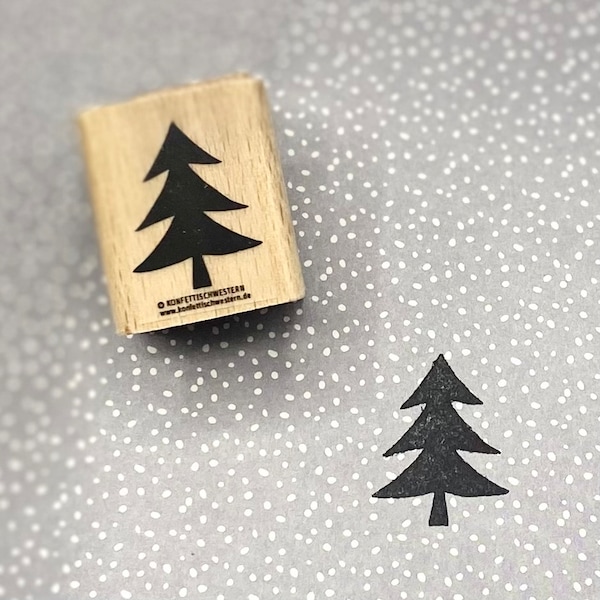 Stempel Tannenbaum, Weihnachtsbaum, Tanne, breit