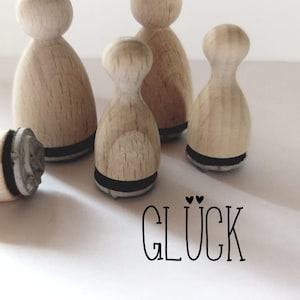 Mini carimbo com texto felicidade para carta, presente, bullet journal etc.