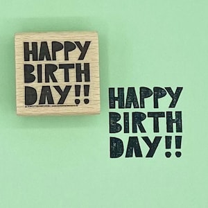 Timbro Buon compleanno per biglietto, biglietto di auguri, cartellino regalo