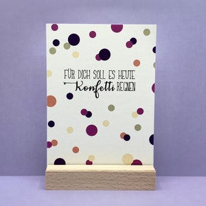 Postcard Birthday Confetti Rain
