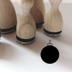 Mini stemple bombki, bombki choinkowe pełne 12 mm