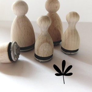 Mini stamp leaf, plant, floral element 18 mm