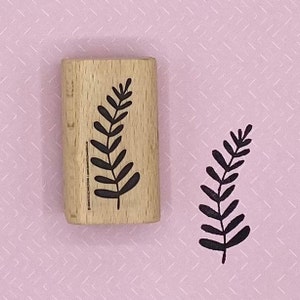 Feuilles de tampon, plante de tampon pour carte de voeux, lettre, scrapbooking