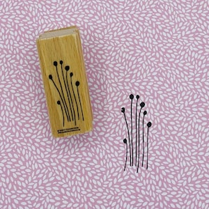 Timbres touffes d’herbe, plante, élément floral pour cartes de vœux, cadeaux