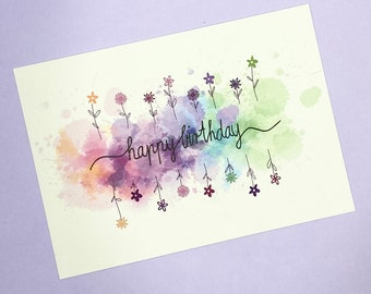 Carte postale anniversaire Joyeux anniversaire