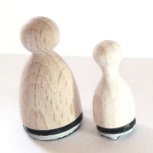 Mini Stempel Herzen, 2er Set für Karten, Hochzeit, Geschenkanhänger... zdjęcie 2