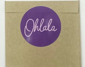 Pegatinas, 10 unidades, pegatinas, embalaje de regalo, etiquetas de envío "Ohlala"