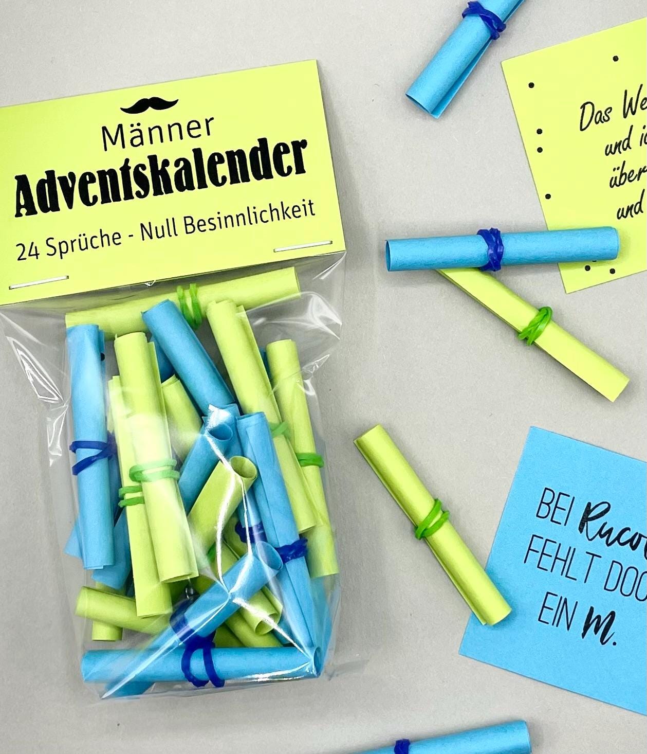 Adventskalender für Männer; 24 Sprüche - Null Besinnlichkeit