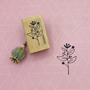 Stamp Plant, Filiale con bacche per biglietti d'auguri, lettera, scrapbooking