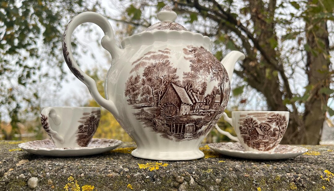 Watermill, Johnson Bros, Tea Set and Cups. - Etsy