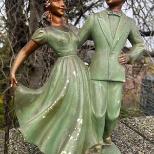Ceramic statue of a dancing couple, 1950s.