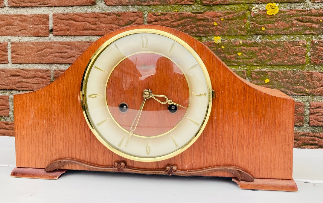 Franz Hermle Mantel Clock 1965 Germany. Etsy