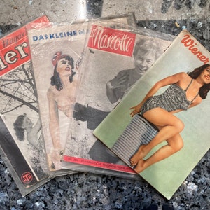 Vintage mens magazines, 50s