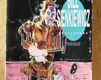 Cuaderno de bocetos de Bill Sienkiewicz 1990.