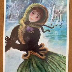 Art print of an advertising poster of German magazine Die Dame, by Hildegard Schill.