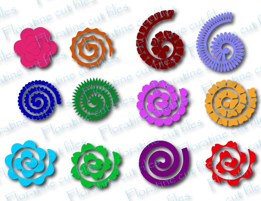 Download Paper Flower Template, paper flower roll, rolled paper ...