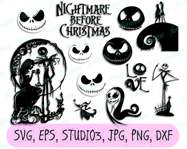 Nightmare before Christmas svg Nightmare before Christmas | Etsy
