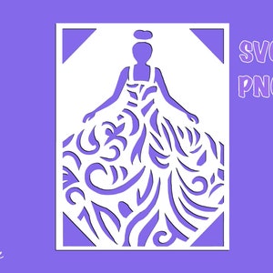 Download Wedding Dress Cricut Joy Card SVG Cut file Wedding Dress ...