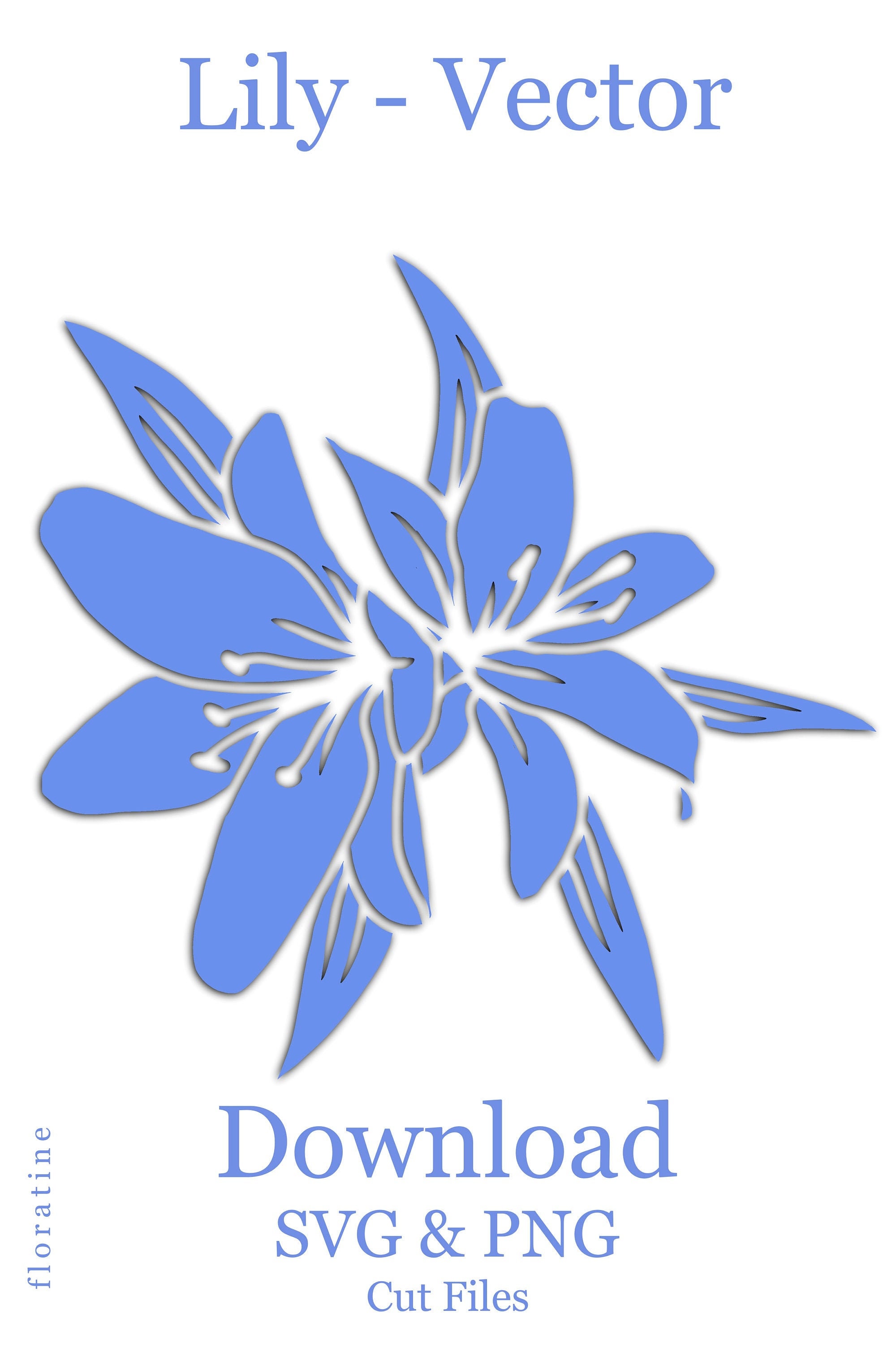 Lilies SVG Lily Flower Svg Lily SVG Flower Svg Lily Flower Etsy