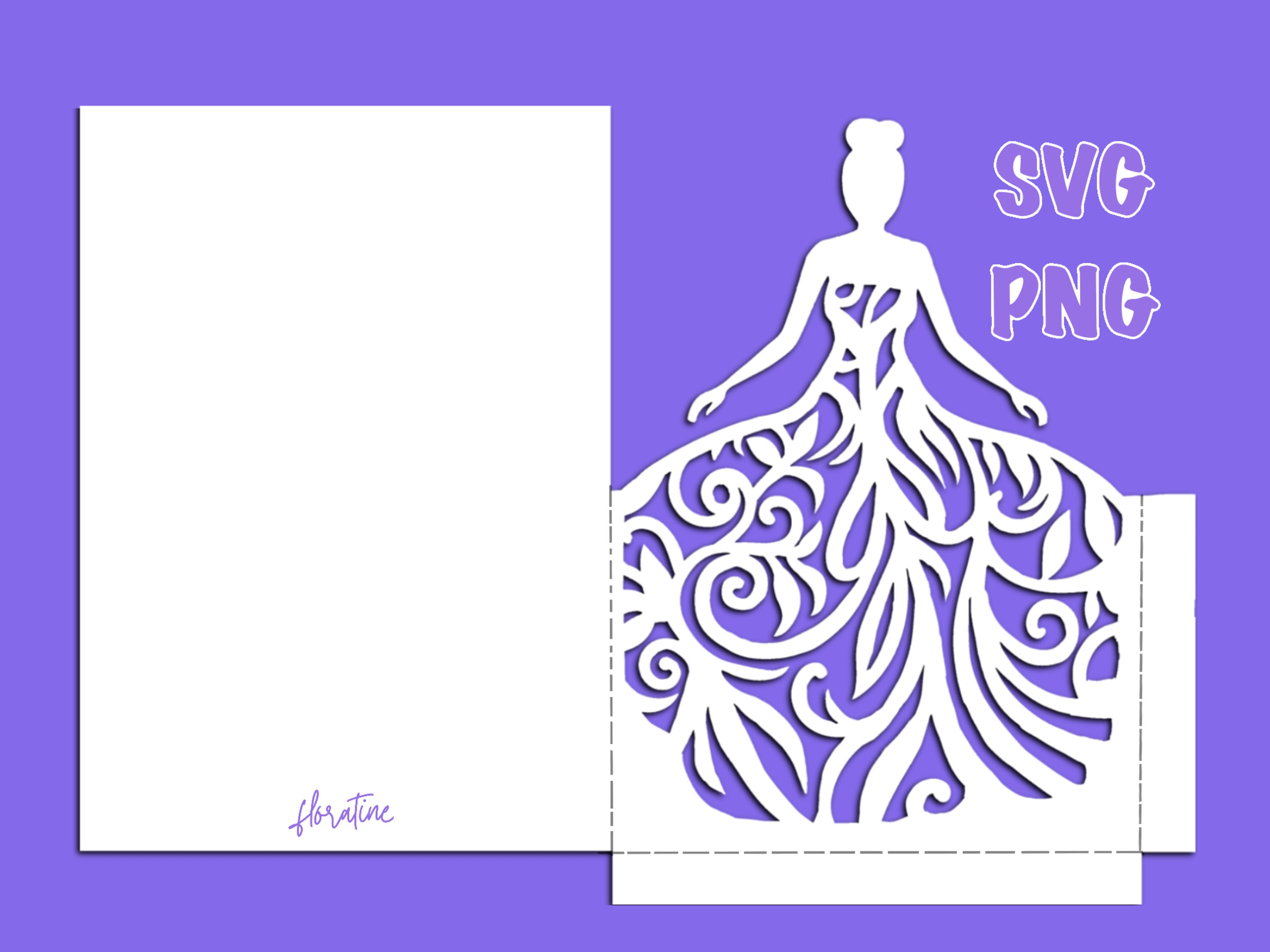 Download Wedding Dress Svg Cut File Wedding Dress Card Wedding Dress Etsy