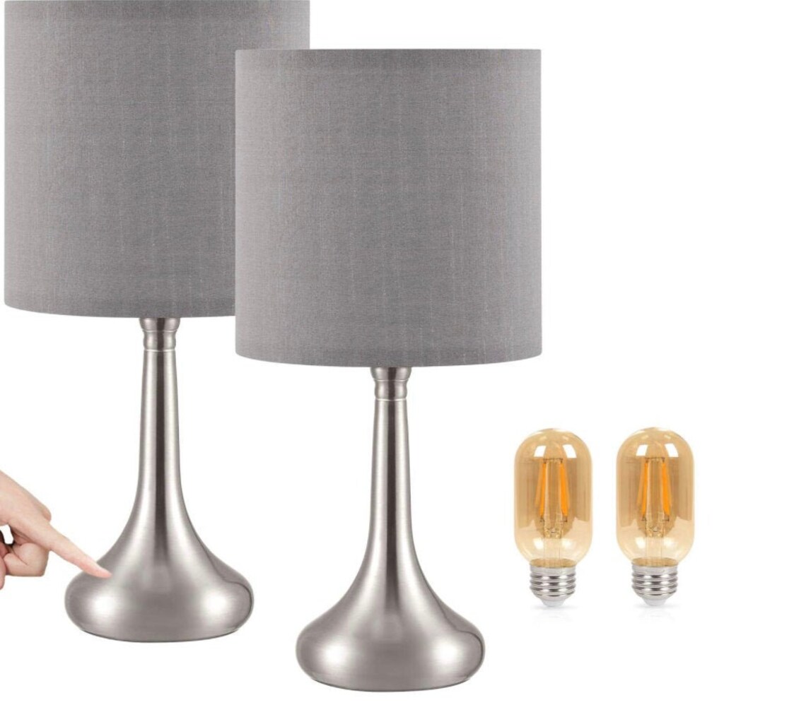 Small Touch Bedside Lamp Nightstand Lamp for Bedroom Set of 2 Etsy
