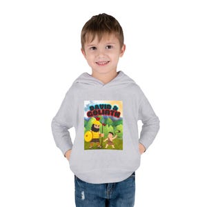 David & Goliath Toddler Hoodie, Cute Children's Sweatshirt, Storybook Apparel, Cozy Kid's Clothing, Birthday Gift
