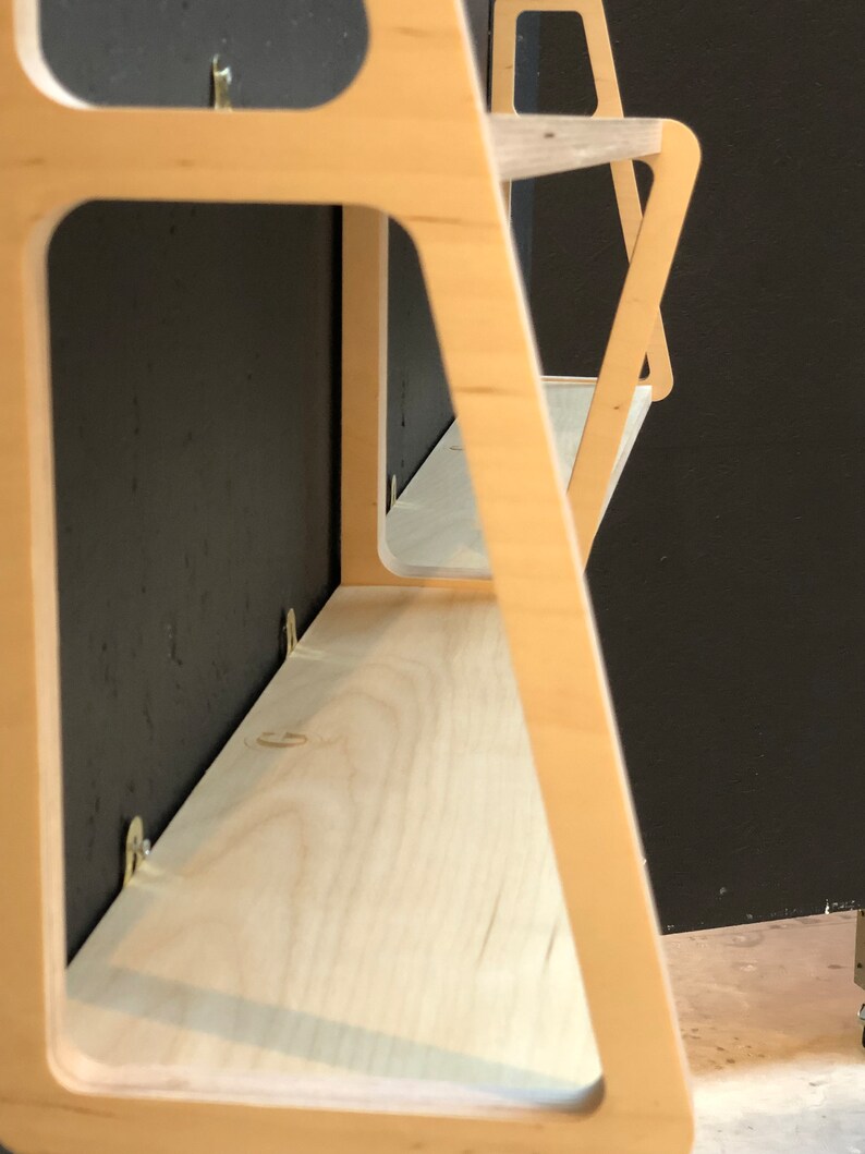 Plywood Shelf Mid Century Modern Shelves Birch Ply Modular Etsy UK