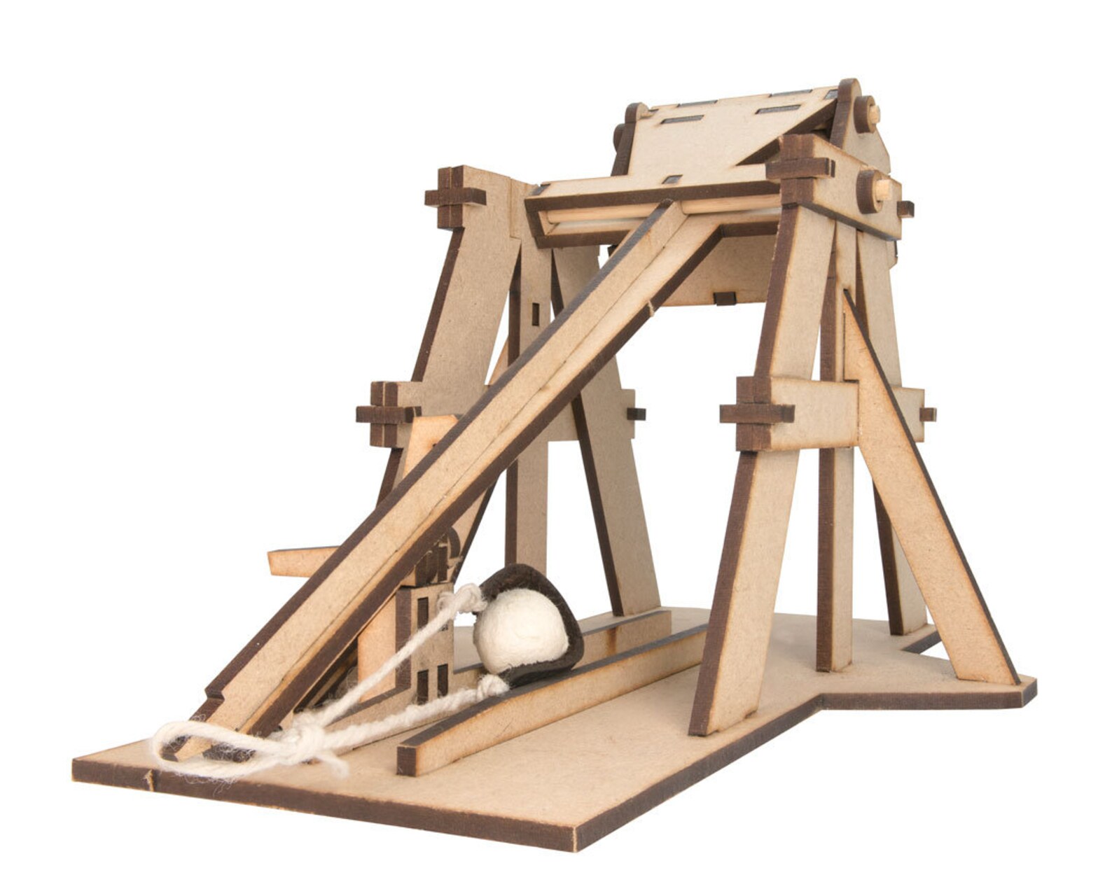 Medieval Trebuchet A Premium Build It Yourself Kit Laser Etsy