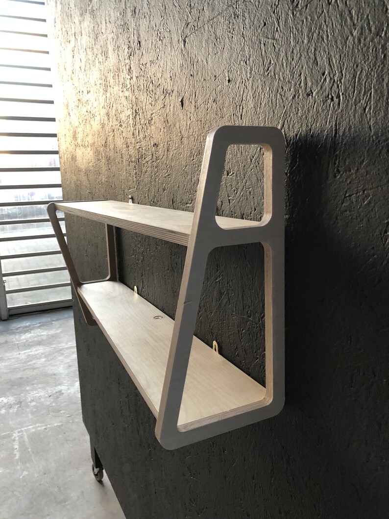 Plywood Shelf Mid Century Modern Shelves Birch Ply Modular Etsy UK