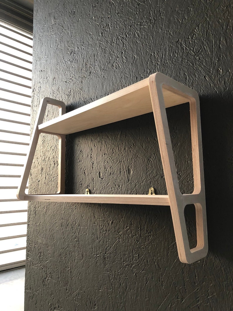 Plywood Shelf Mid Century Modern Shelves Birch Ply Modular Etsy UK