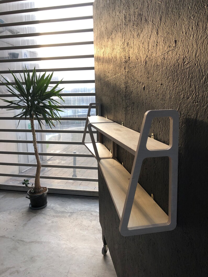 Plywood Shelf Mid Century Modern Shelves Birch Ply Modular Etsy UK