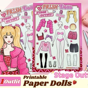 Mu eca de papel vestirse Etsy M xico