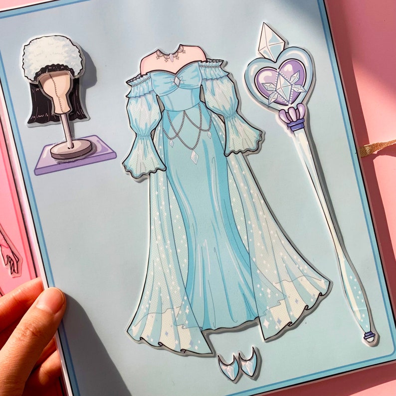 Paper Dolls Princess Play Kit Paper Doll House Dress Shop DIY Etsy