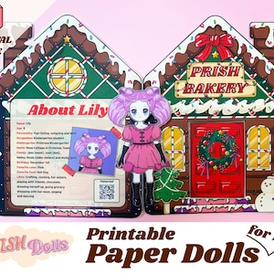 Christmas Paper Doll Book