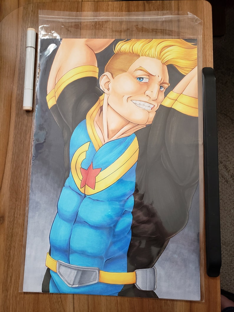 Original Captain Celebrity Copic Illustration Art Collectibles Drawing Illustration Brainchild Net