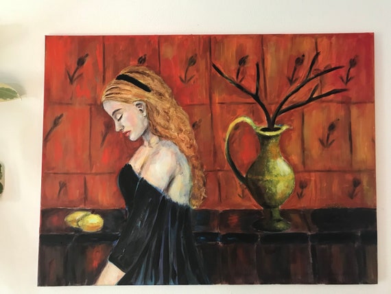 Original oil painting on canvas , 80 x 60 cm