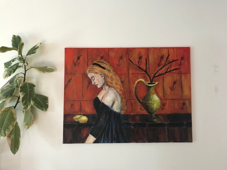 Original oil painting on canvas , 80 x 60 cm image 2