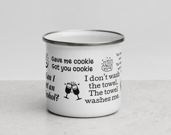 Small Cup* | Nick Miller Quotes | New Girl Fans | Funny Enamel Mug