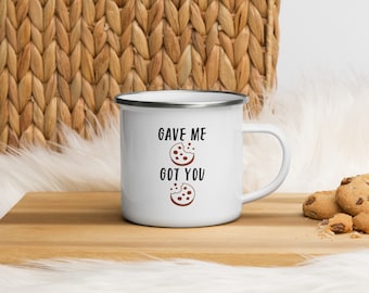 Small  Cup* | Nick Miller Mug | New Girl Fans | Gave Me Cookie Got You Cookie Quote | Funny TV Show | Enamel Mug Gift Idea | Best Friend
