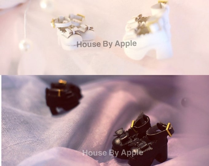 Lolita High heels doll shoes for Blythe/DAL/Pullip/AzoneS/momoko/Jerryberry/licca/OB24/Pukifee/AYYA/AHHA/Lati Yellow/OB11/Middie Blythe