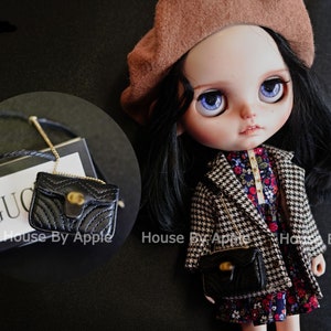 Fashion Doll Mini Luxury Shoulder Bags  Handmade Doll Bag for Neo Blythe OB11 bag Holala 1/6 BJD Azone Doll Bag Outfit Doll Accessories