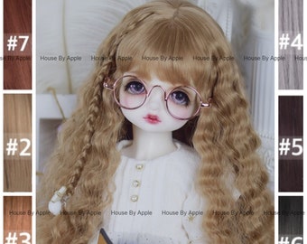 Custom Made Soft Imitation Mohair BJD Long Wavy Curly hair Soft wig for 1/3 SD 1/4 msd 1/6 yosd Blythe doll wig