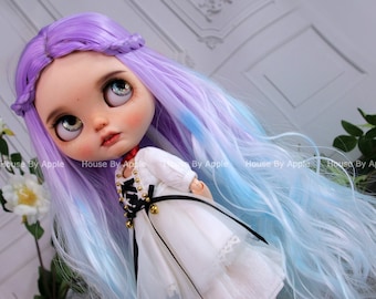 Blythe Doll Wig Gradient Purple Wig Doll Wig 9-10inch Pullip wig Qbaby Wig