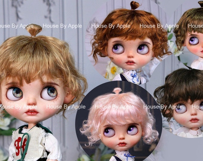 Blythe Doll Wig Cute imitation Mohair wig Doll Wig 9-10inch Pullip wig lovely Style qbaby wig