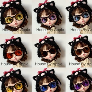 Round Sunglasses Square Sunglasses Blythe Glasses Doll Miniature Cute Glasses Doll fashion for Blythe Doll Glasses 20cm Doll Glasses