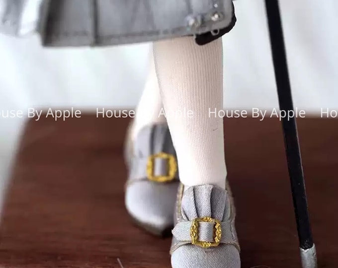 Silk High heel shoes for Blythe/DAL/Pullip/AzoneS/momoko/licca/OB22/OB 11/P10/GSC/P9 Doll Shoes